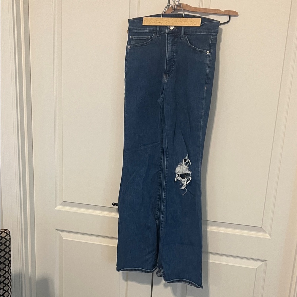 Express Blue Flare Jeans
